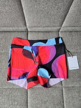 Louisa Ballou | Calypso Print Multicolor Mini Shorts Size 0/ XS